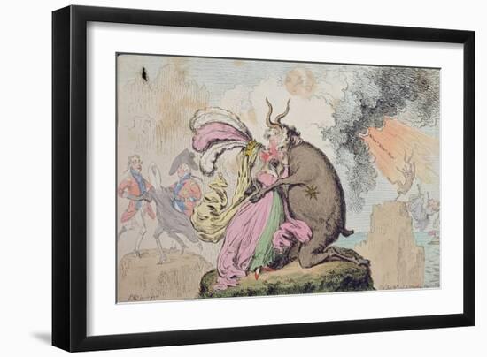 Enchantments Lately Seen Upon the Mountain of Wales-James Gillray-Framed Giclee Print