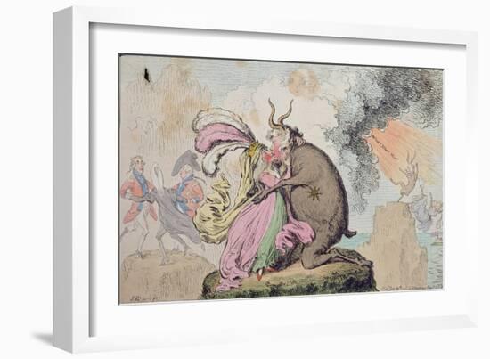 Enchantments Lately Seen Upon the Mountain of Wales-James Gillray-Framed Giclee Print