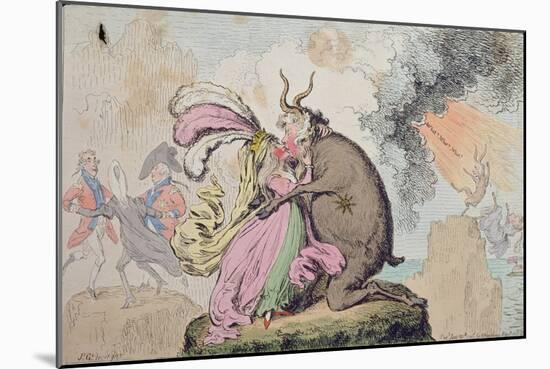 Enchantments Lately Seen Upon the Mountain of Wales-James Gillray-Mounted Giclee Print
