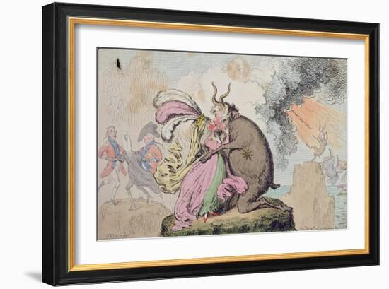 Enchantments Lately Seen Upon the Mountain of Wales-James Gillray-Framed Giclee Print