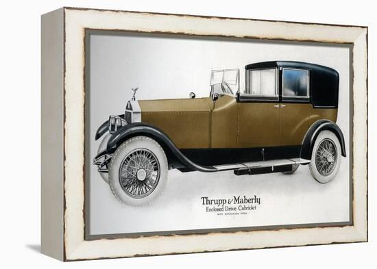 Enclosed Drive Rolls-Royce Cabriolet with Extension Open, C1910-1929-null-Framed Premier Image Canvas