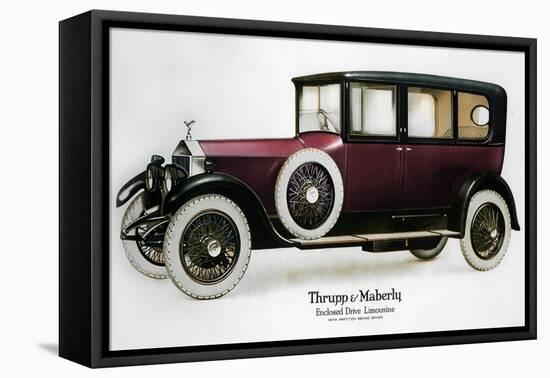 Enclosed Drive Rolls-Royce Limousine with Partition Behind the Driver, C1910-1929-null-Framed Premier Image Canvas
