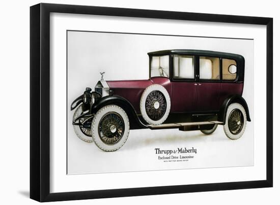 Enclosed Drive Rolls-Royce Limousine with Partition Behind the Driver, C1910-1929-null-Framed Giclee Print