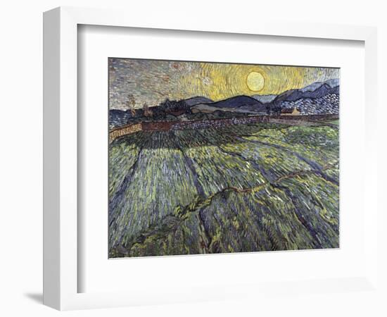 Enclosed Field with Rising Sun Saint-Remy-Vincent van Gogh-Framed Giclee Print