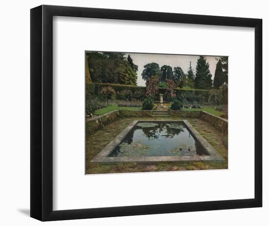 Enclosed Garden and Lily Pool at Gatton Park, Surrey, 1914-Unknown-Framed Photographic Print
