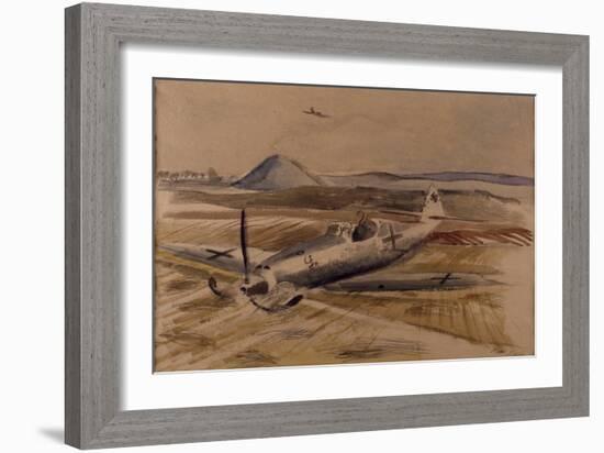 Encounter in the Afternoon, C.1940 (W/C on Paper)-Paul Nash-Framed Giclee Print