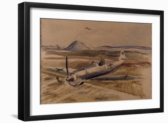 Encounter in the Afternoon, C.1940 (W/C on Paper)-Paul Nash-Framed Giclee Print