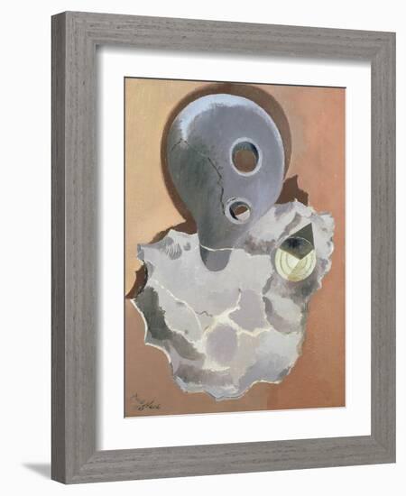 Encounter of Two Objects, 1937 (Oil on Canvas)-Paul Nash-Framed Giclee Print