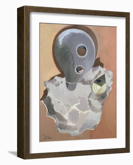 Encounter of Two Objects, 1937 (Oil on Canvas)-Paul Nash-Framed Giclee Print