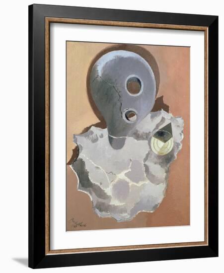 Encounter of Two Objects, 1937 (Oil on Canvas)-Paul Nash-Framed Giclee Print