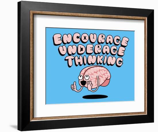 Encourage Underage Thinking-Steven Wilson-Framed Premium Giclee Print