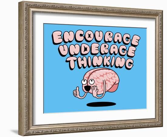 Encourage Underage Thinking-Steven Wilson-Framed Giclee Print