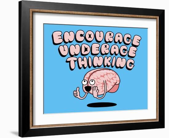 Encourage Underage Thinking-Steven Wilson-Framed Giclee Print