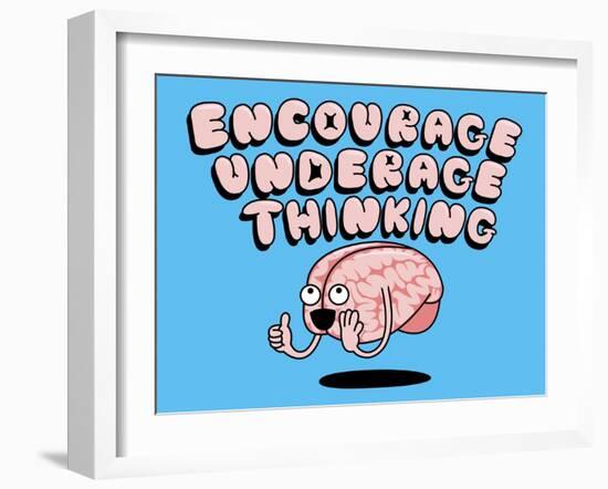 Encourage Underage Thinking-Steven Wilson-Framed Giclee Print