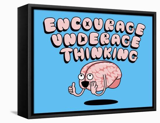 Encourage Underage Thinking-Steven Wilson-Framed Premier Image Canvas