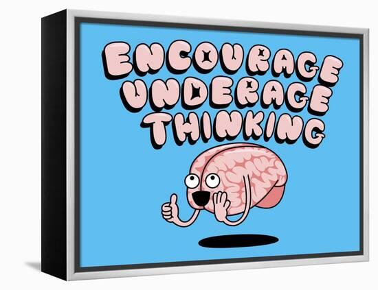 Encourage Underage Thinking-Steven Wilson-Framed Premier Image Canvas
