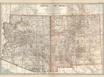 Map of Arizona and New Mexico. United States-Encyclopaedia Britannica-Art Print