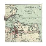 Map of Maine, United States. Inset of Mount Desert Island-Encyclopaedia Britannica-Art Print