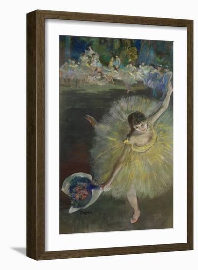 End of an Arabesque, 1877-Edgar Degas-Framed Giclee Print