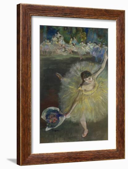 End of an Arabesque, 1877-Edgar Degas-Framed Giclee Print