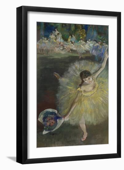 End of an Arabesque, 1877-Edgar Degas-Framed Giclee Print