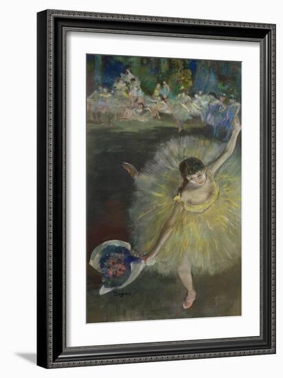 End of an Arabesque, 1877-Edgar Degas-Framed Giclee Print