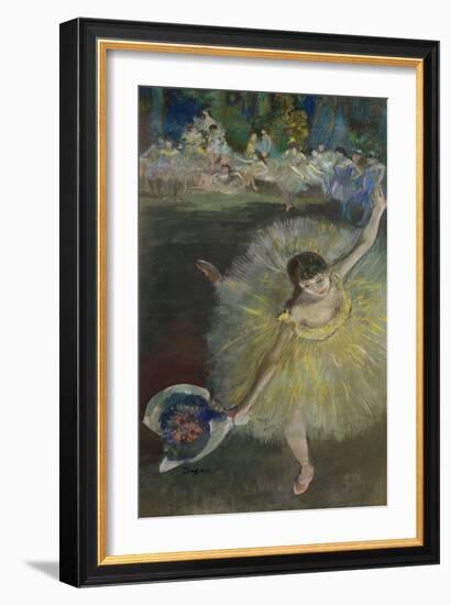 End of an Arabesque, 1877-Edgar Degas-Framed Giclee Print