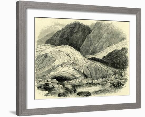 End of Glacier Switzerland-null-Framed Giclee Print