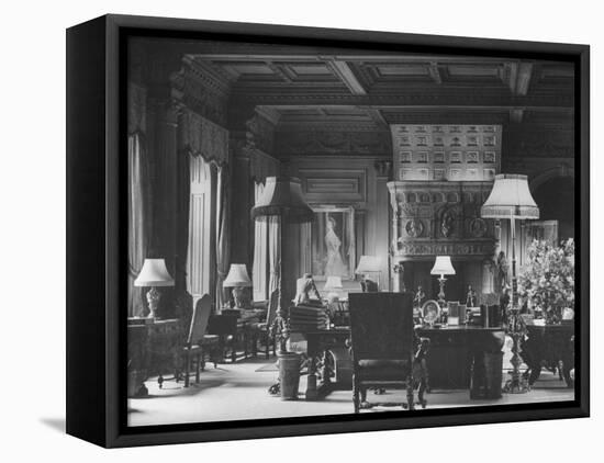 End of Great Hall at Cliveden, Estate Owned by Lord William Waldorf Astor and Wife Lady Nancy Astor-Hans Wild-Framed Premier Image Canvas