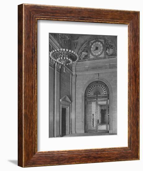 End of main entrance hall, Standard Oil Building, New York City, 1924-Unknown-Framed Photographic Print
