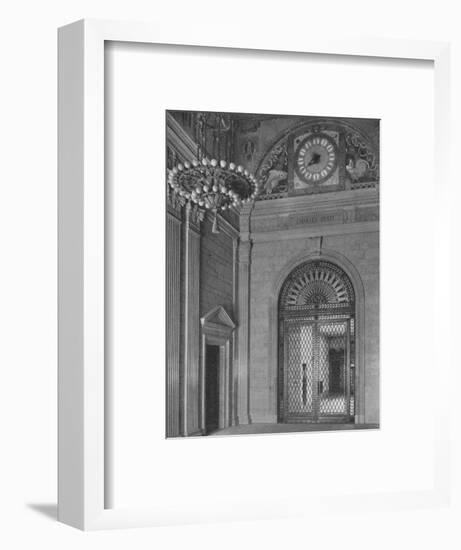 End of main entrance hall, Standard Oil Building, New York City, 1924-Unknown-Framed Photographic Print