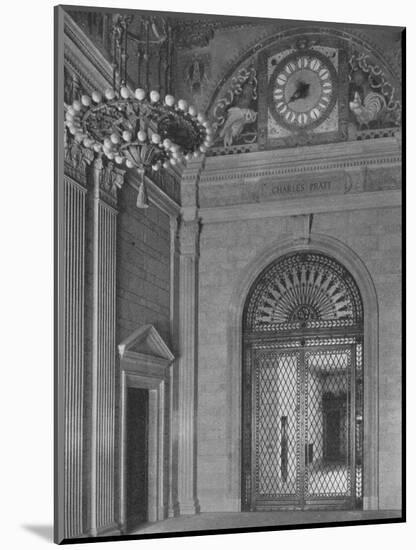 End of main entrance hall, Standard Oil Building, New York City, 1924-Unknown-Mounted Photographic Print