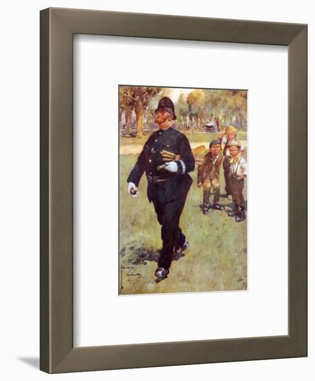 End of Play-Lawson Wood-Framed Art Print