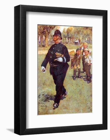 End of Play-Lawson Wood-Framed Art Print