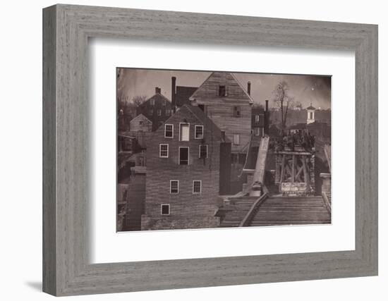 End of the Bridge after Burnside's Attack, Fredericksburg, Virginia, 1863-Andrew Joseph Russell-Framed Photographic Print