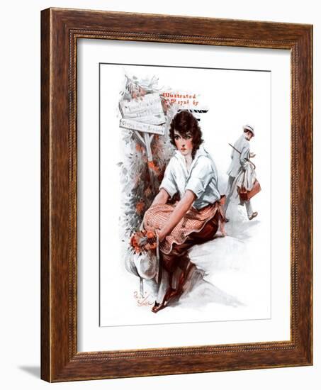 "End of the Season,"September 12, 1925-Paul Stahr-Framed Giclee Print