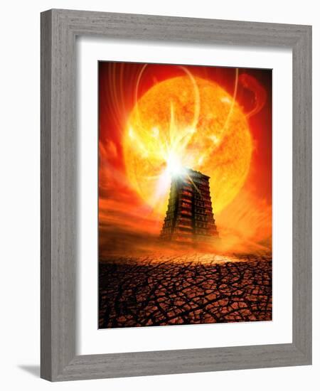 End of the World In 2012 Conceptual Image-Victor Habbick-Framed Photographic Print