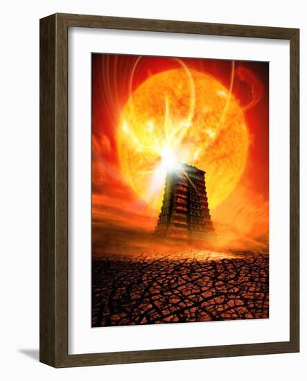 End of the World In 2012 Conceptual Image-Victor Habbick-Framed Photographic Print