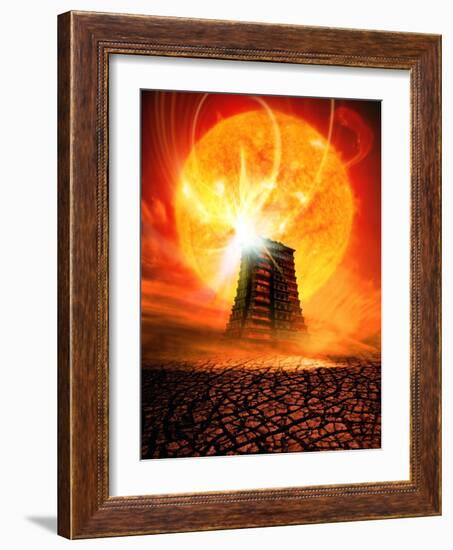 End of the World In 2012 Conceptual Image-Victor Habbick-Framed Photographic Print