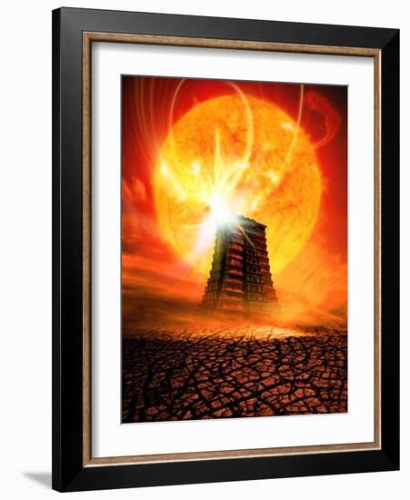 End of the World In 2012 Conceptual Image-Victor Habbick-Framed Photographic Print