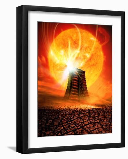 End of the World In 2012 Conceptual Image-Victor Habbick-Framed Photographic Print