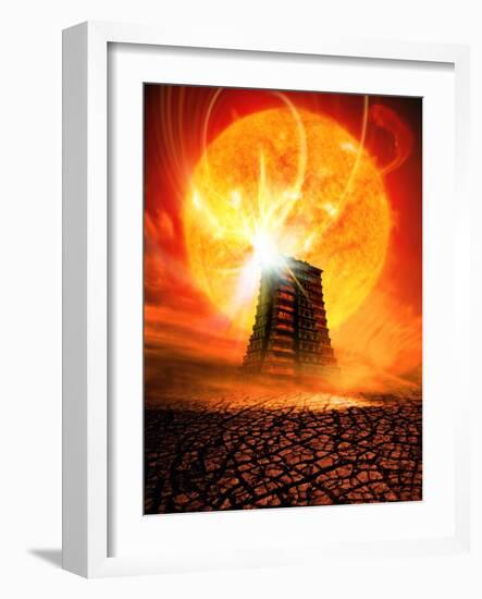 End of the World In 2012 Conceptual Image-Victor Habbick-Framed Photographic Print