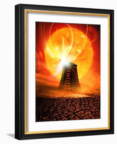 End of the World In 2012 Conceptual Image-Victor Habbick-Framed Photographic Print