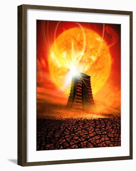 End of the World In 2012 Conceptual Image-Victor Habbick-Framed Photographic Print