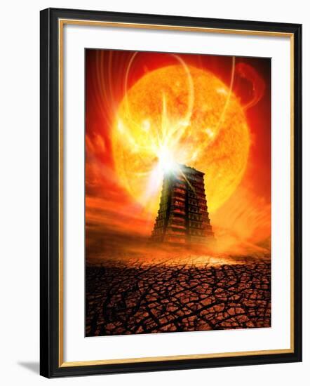 End of the World In 2012 Conceptual Image-Victor Habbick-Framed Photographic Print