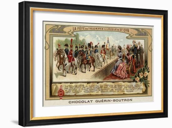 End of Year Parade at the Military School of Saint-Cyr, France-null-Framed Giclee Print