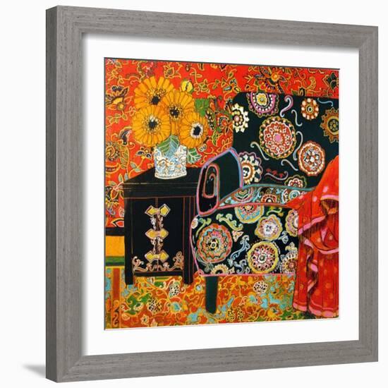 End Table With Couch-Linda Arthurs-Framed Giclee Print