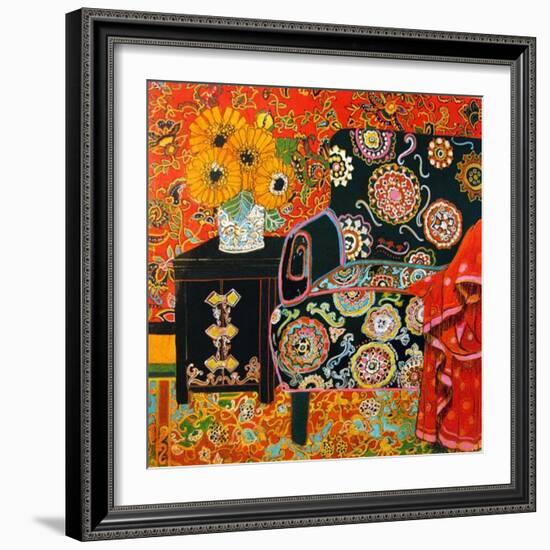 End Table With Couch-Linda Arthurs-Framed Giclee Print