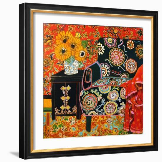 End Table With Couch-Linda Arthurs-Framed Giclee Print