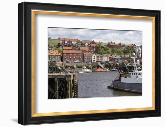 Endeavour Wharf with Lobster Pots and Boats in Upper Harbour-Eleanor Scriven-Framed Photographic Print